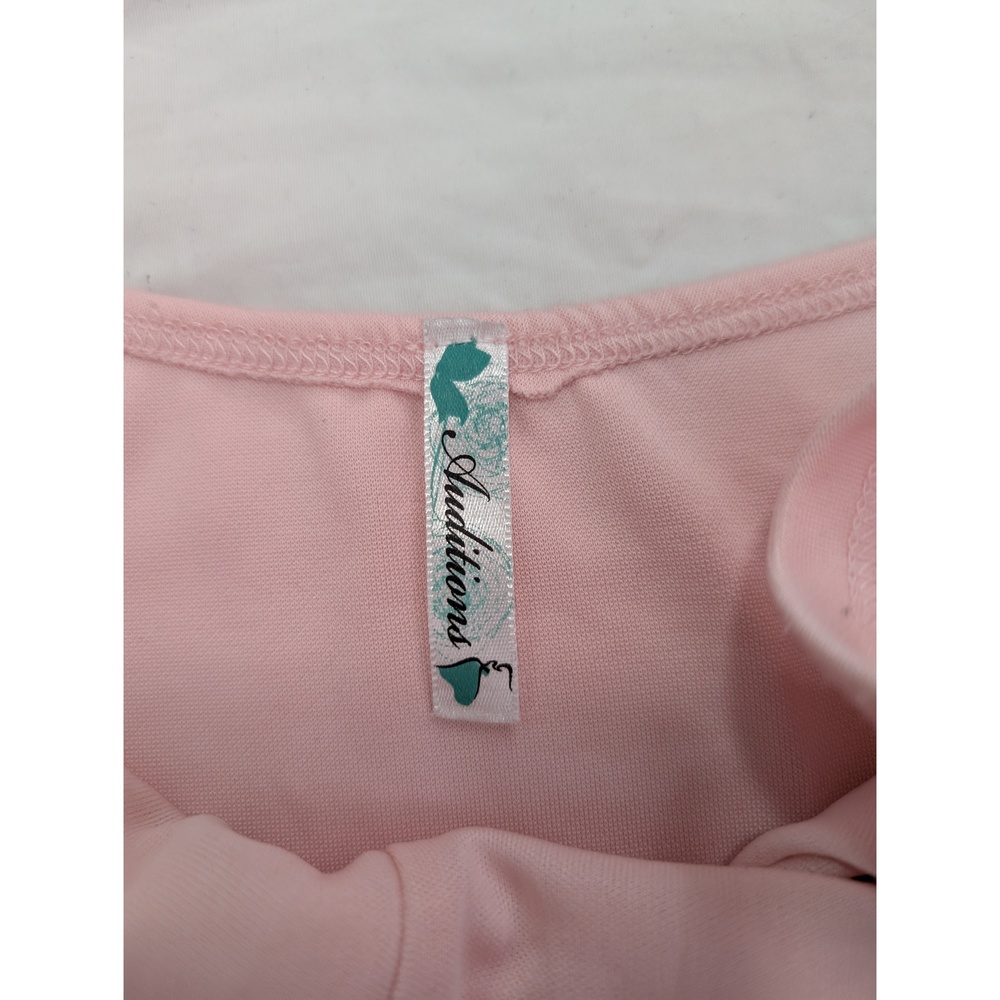 Auditions Spandex Bodycon Dress V neck Cut out Body suit Sz S Pink - Picture 9 of 10